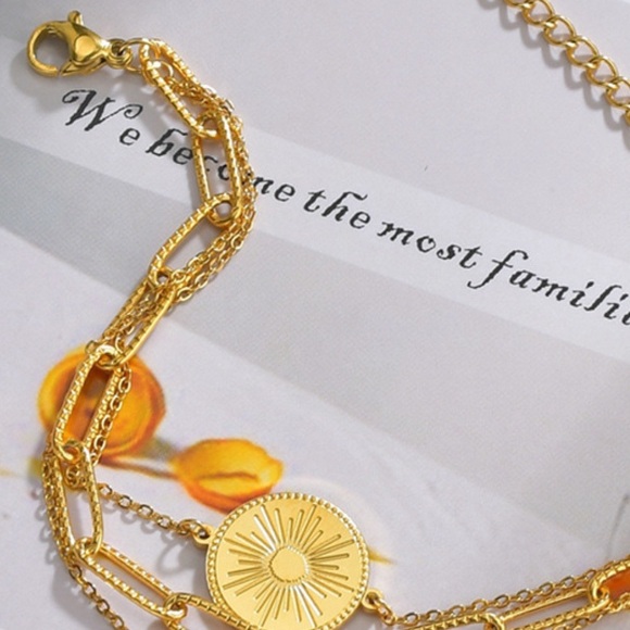 Radiant Wealth Gold Coin Bracelet - Picture 4 of 4